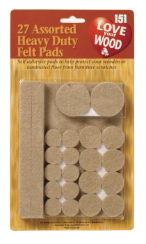 Love Your Wood 27pc Heavy Duty Felt Pads Love Your Wood 27pc Heavy Duty Felt Pads
